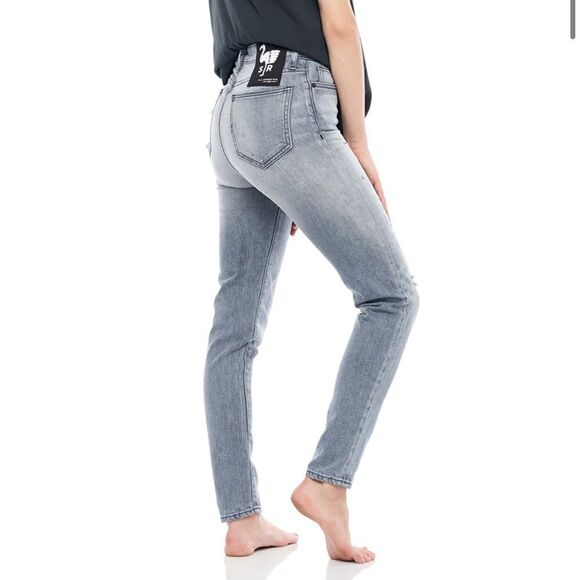 Sandrine Rose High Waisted Skinny Jeans Size 30 Distressed Grey - Picture 5 of 7